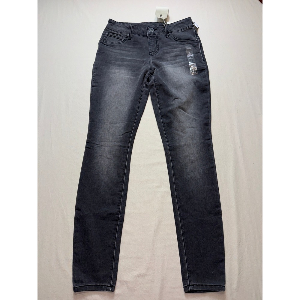 Maurices Mid Rise Jegging Denim Flex Faded Black‎ Gray Jeans Small Regular NWT